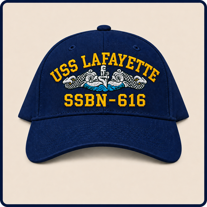 USS LAFAYETTE SSBN 616 BALLCAP - CUSTOM OPTIONS