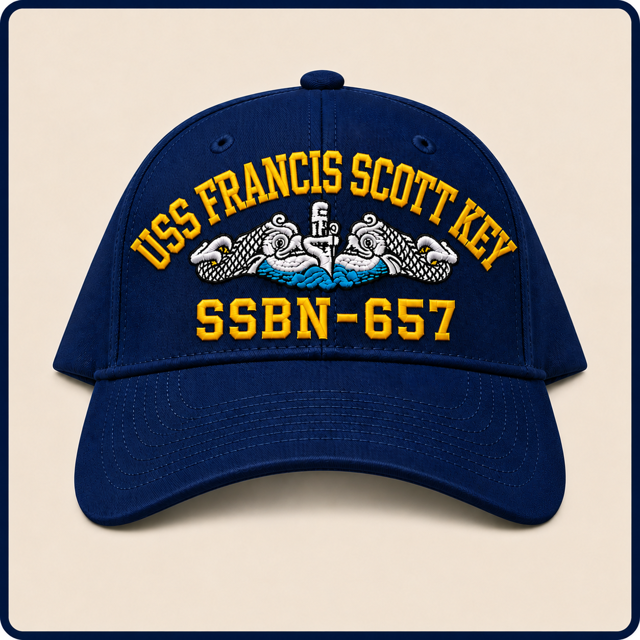USS FRANCIS SCOTT KEY SSBN-657 HAT approved boat mockup