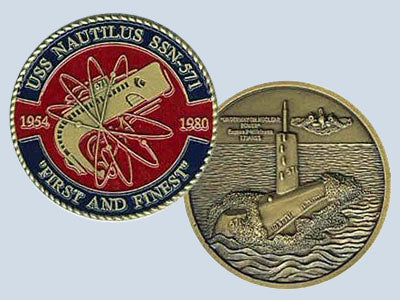 SSN 571 Challenge Coin USS NAUTILUS SSN 571