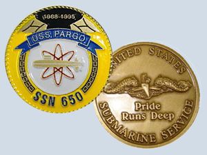 USS Pargo SSN 650 Challenge Coin