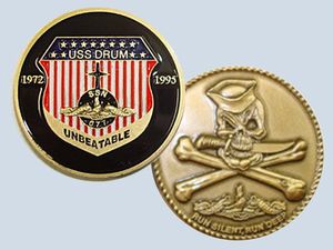 USS Drum SSN 677 Challenge Coin