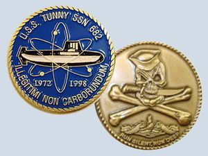 SSN 682 Challenge Coin USS TUNNY SSN 682