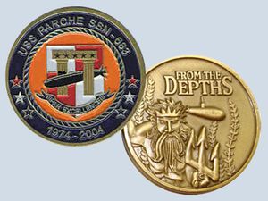 USS Parche SSN 683 Challenge Coin