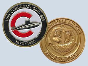 USS Cincinnati SSN 693 Challenge Coin