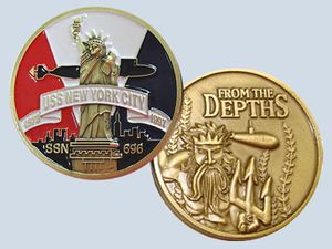 USS New York City SSN 696 Challenge Coin