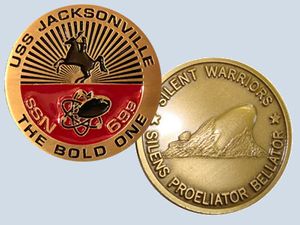 USS Jacksonville SSN 699 Challenge Coin