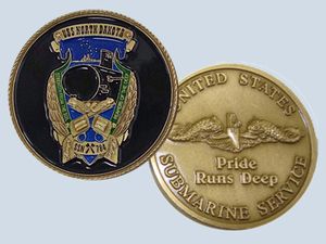 USS North Dakota SSN 784 Challenge Coin