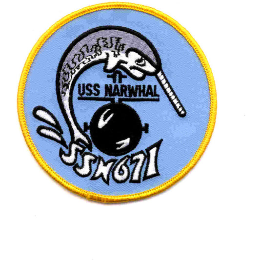 USS NARWHAL SSN 671 PATCH