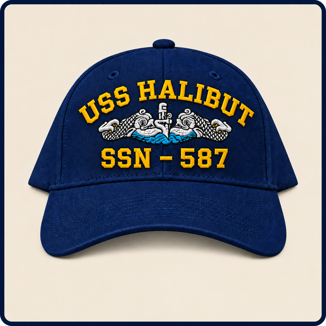 USS HALIBUT SSN-587 HAT approved boat mockup