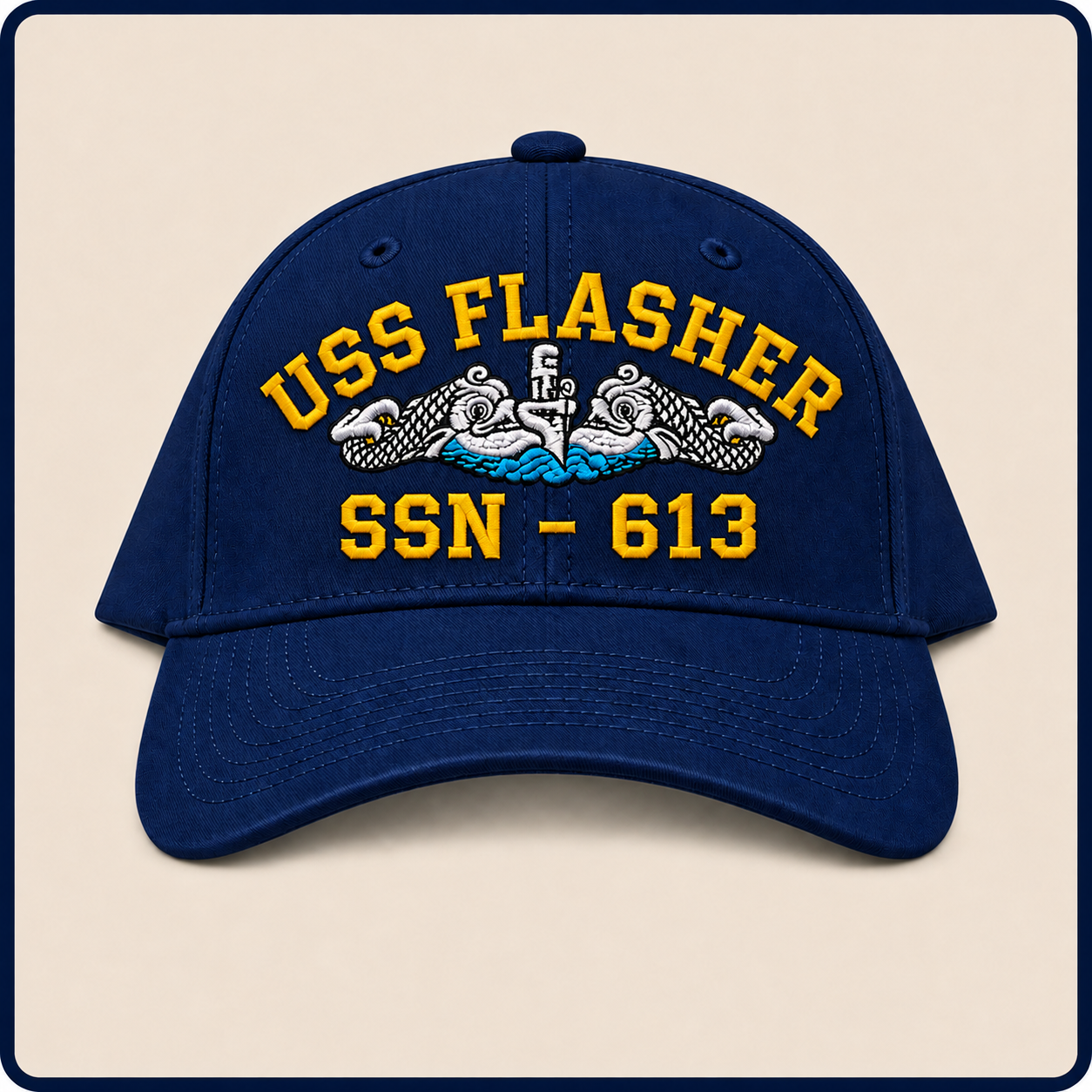 USS FLASHER SSN-613 HAT approved boat mockup