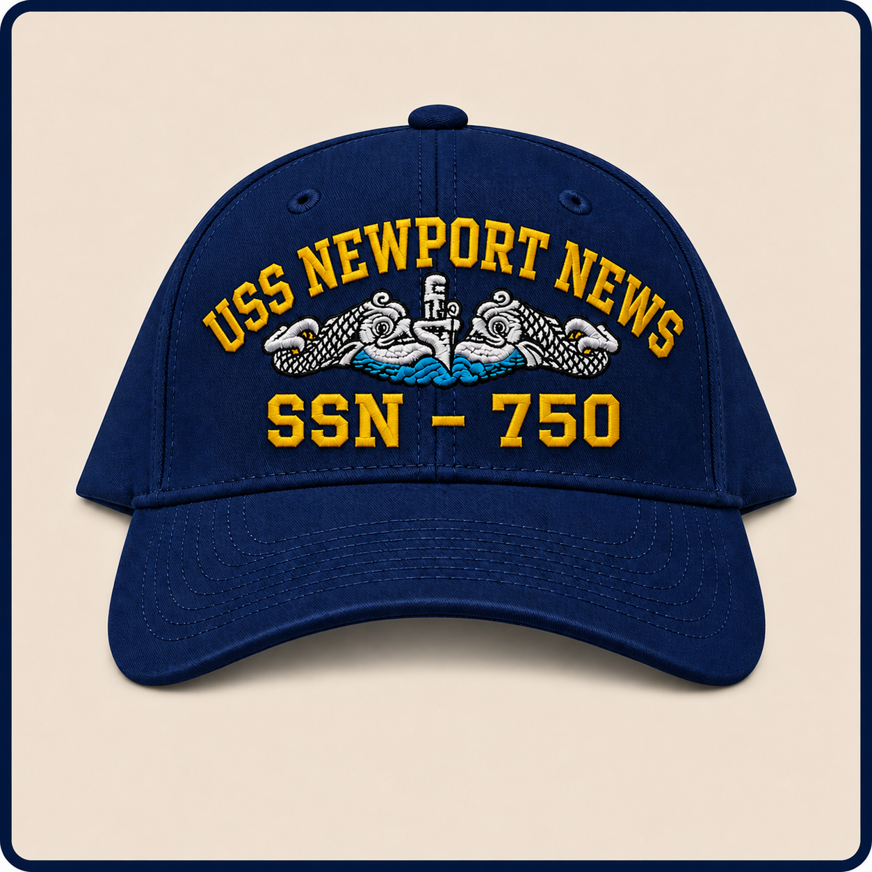 USS NEWPORT NEWS SSN-750 HAT approved boat mockup