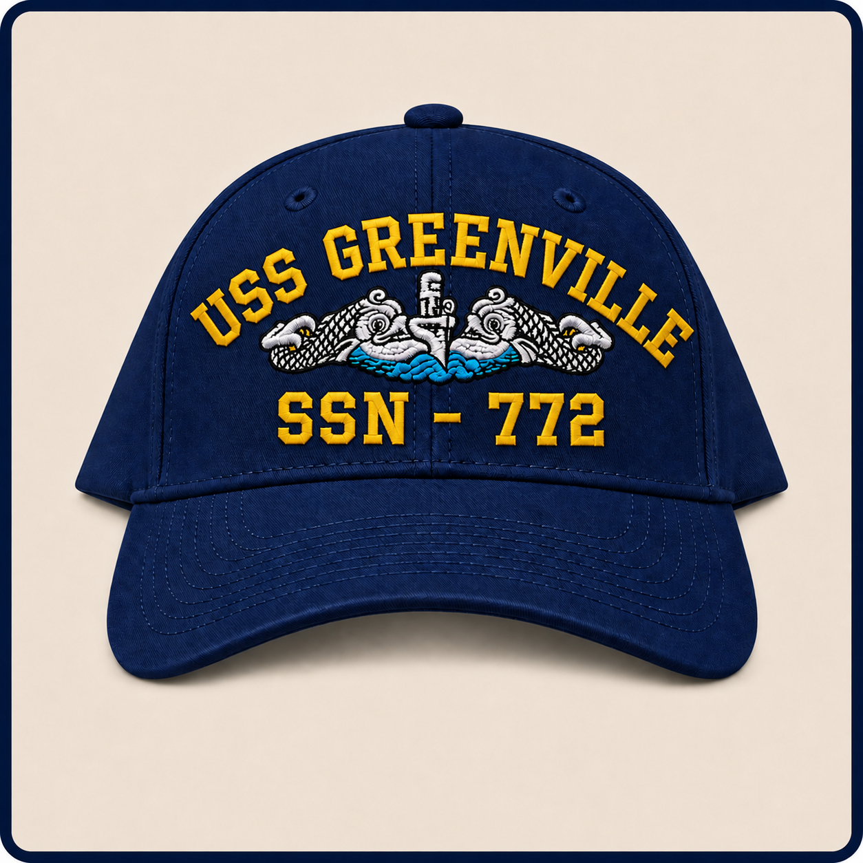 USS GREENVILLE SSN-772 HAT approved boat mockup