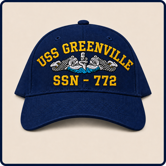 USS GREENVILLE SSN-772 HAT approved boat mockup