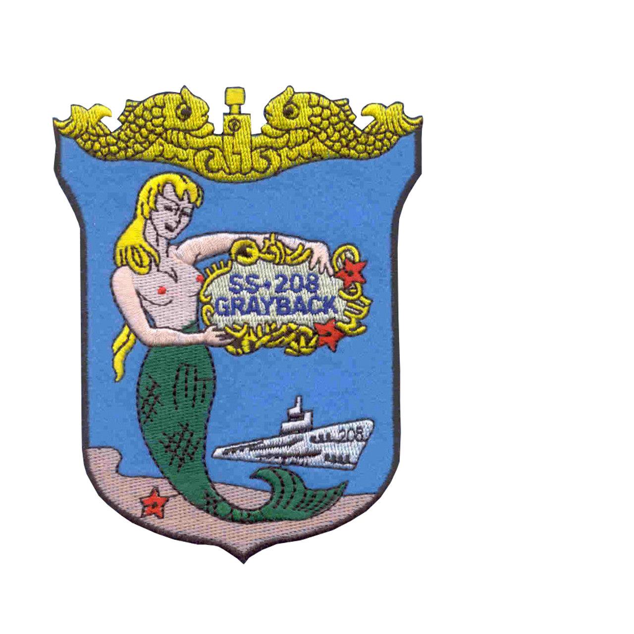 USS GRAYBACK SS 208 PATCH