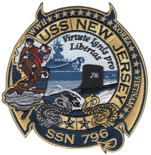 USS NEW JERSEY SSN 796 Patch collection thumbnail