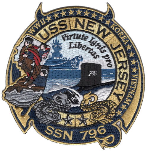 USS NEW JERSEY SSN 796 Patch
