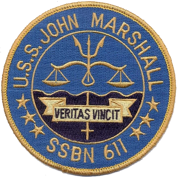 USS JOHN MARSHALL SSN 611 PATCH collection thumbnail