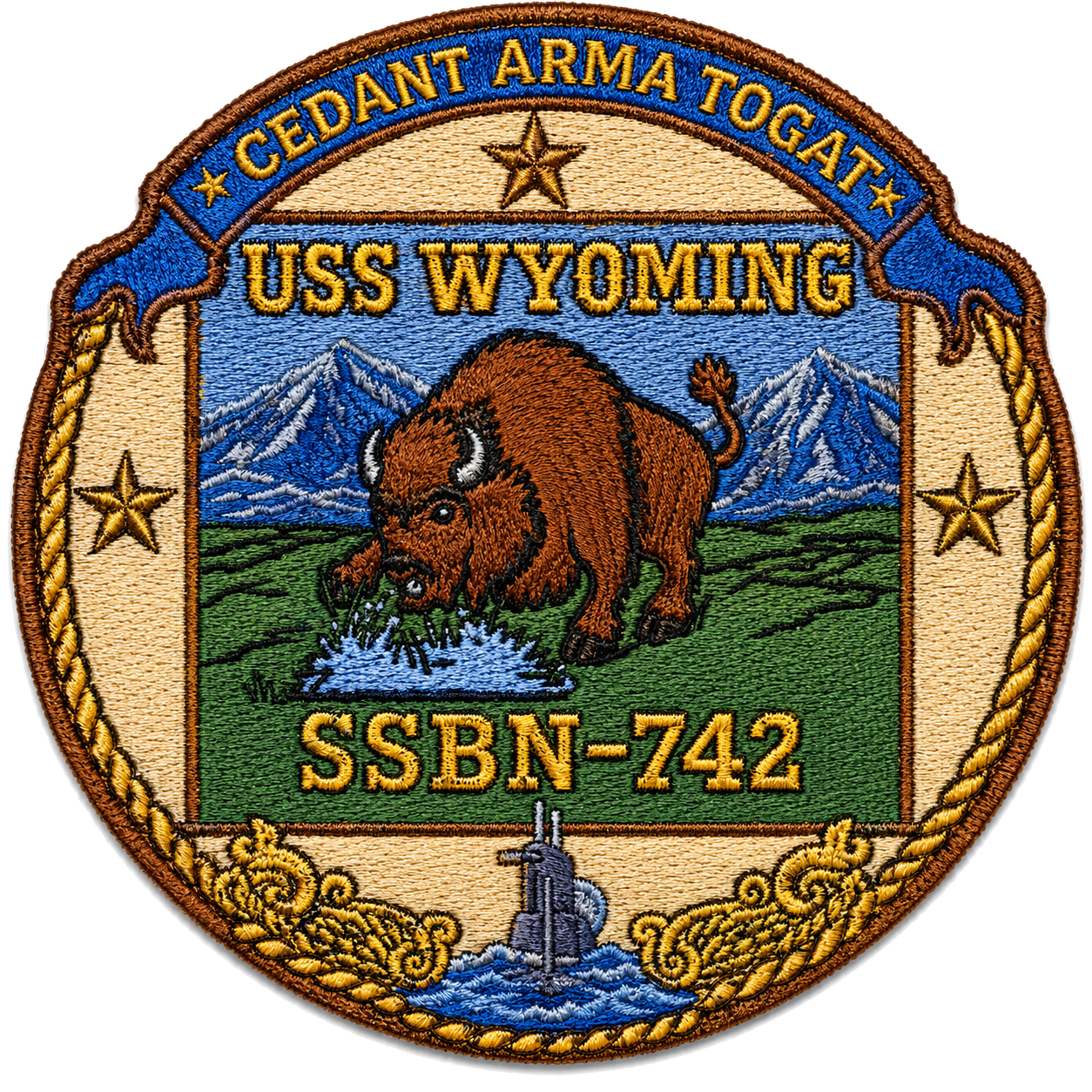 USS WYOMING SSBN 742 Patch