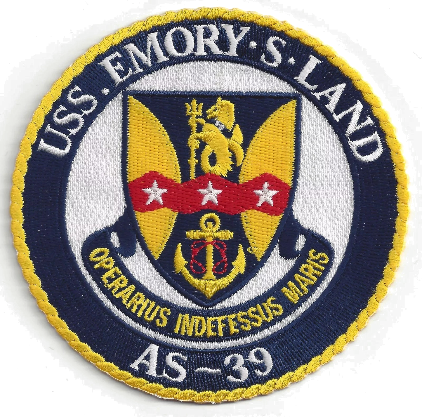 USS EMORY S LAND AS 39 patch