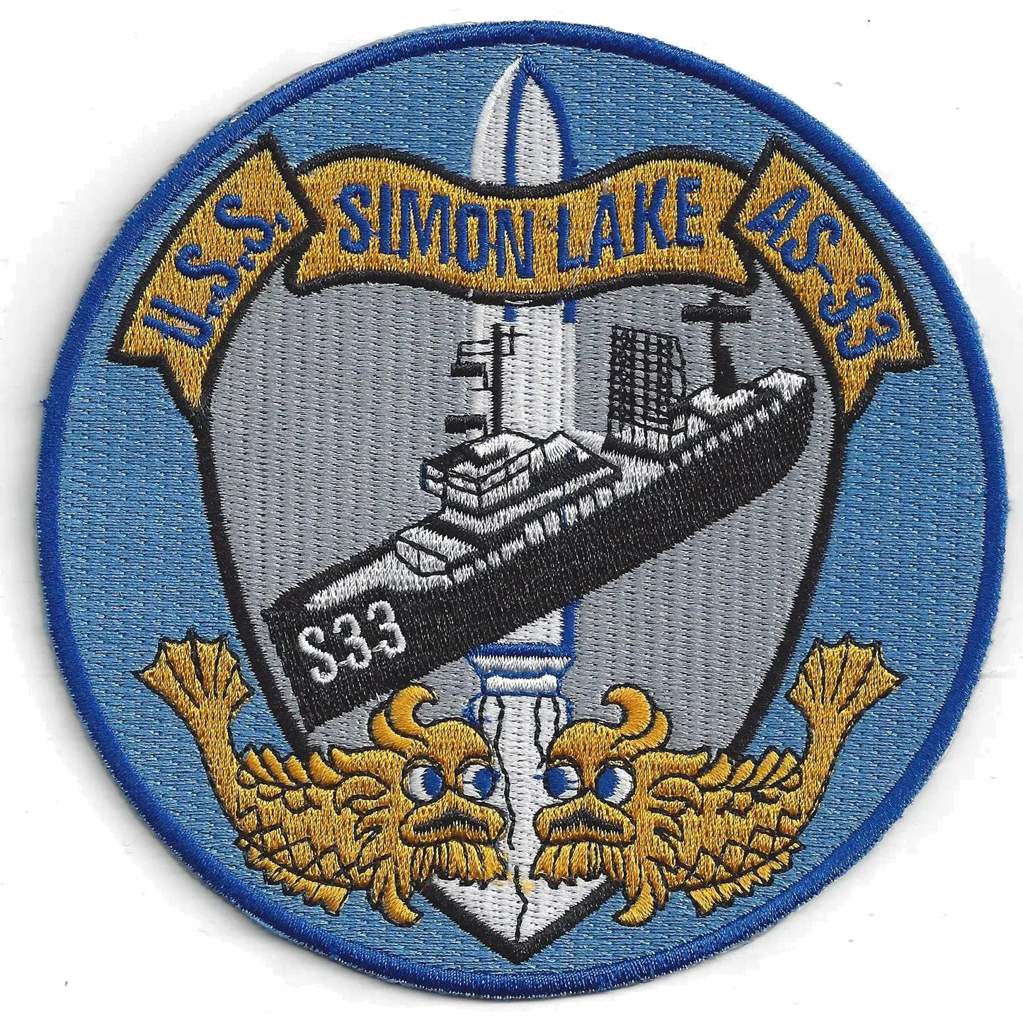 USS SIMON LAKE AS 33 Patch