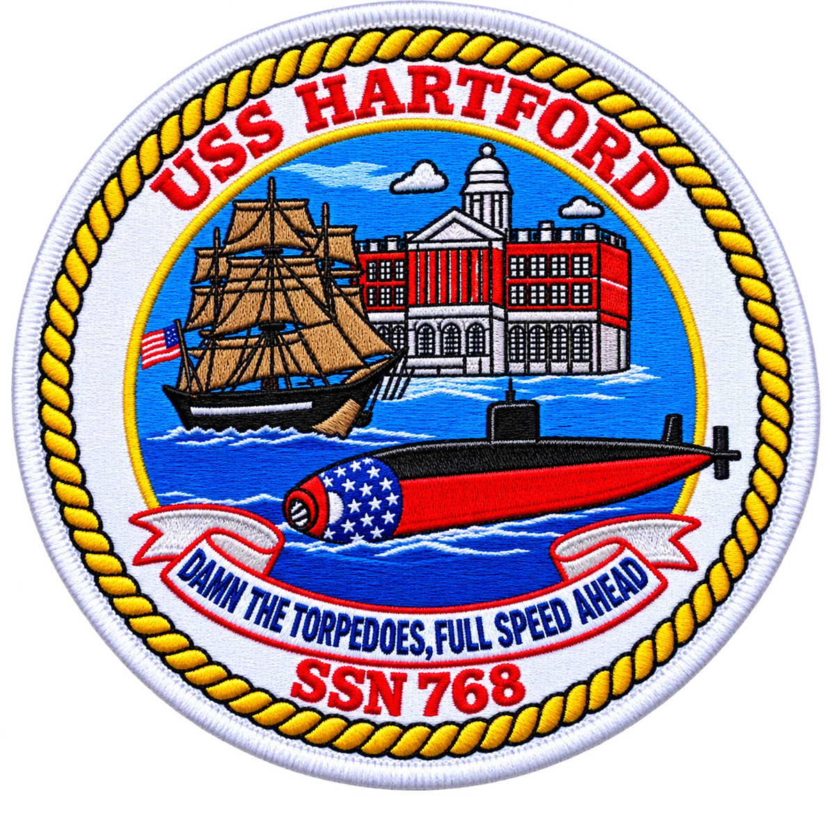 USS HARTFORD SSN 768 PATCH