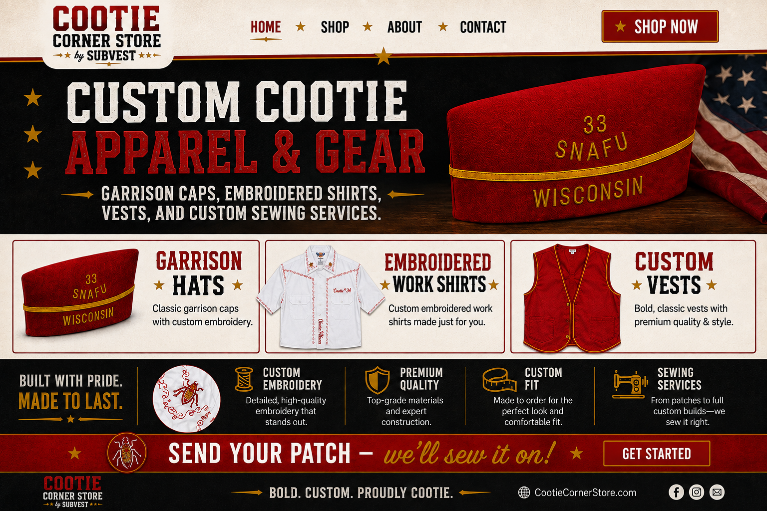 Cootie Corner Store by SUBVEST — custom Cootie apparel and gear