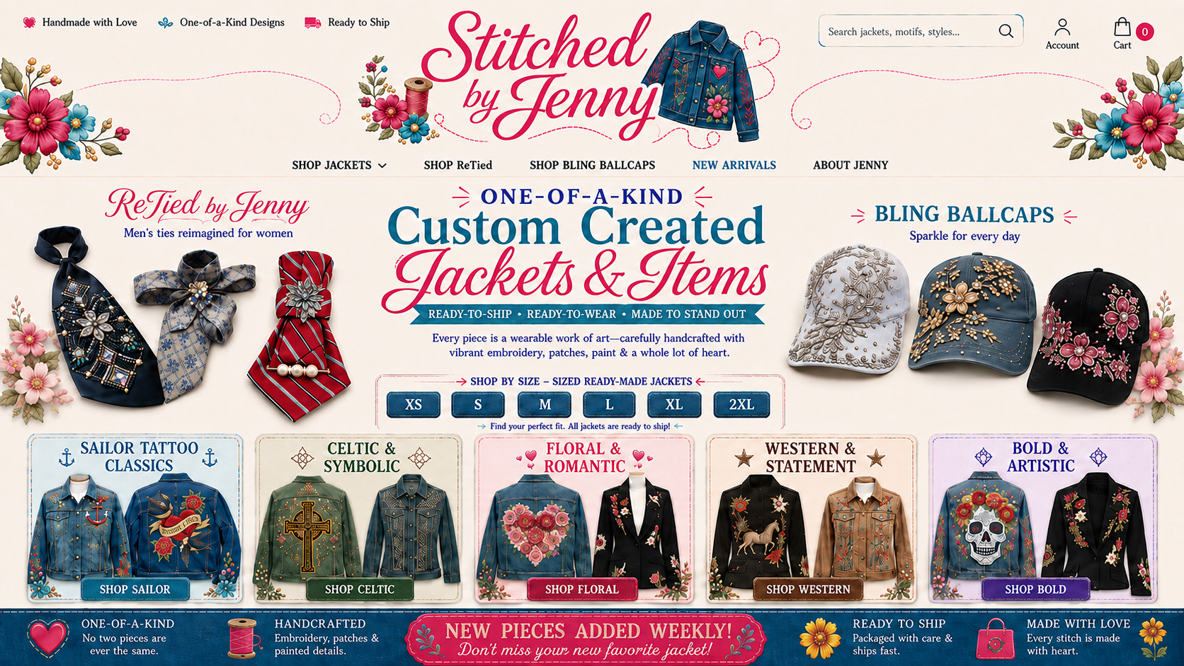 Stitched by Jenny — one-of-a-kind custom-created jackets and items