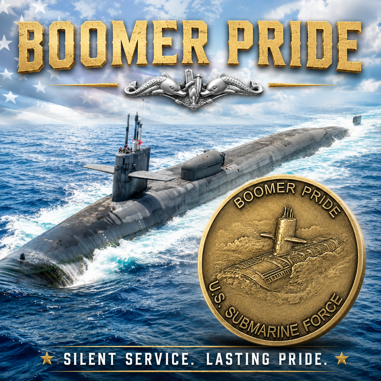 Boomer Pride Challenge Coins