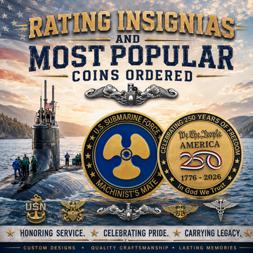 Rating insignias and most popular challenge coins