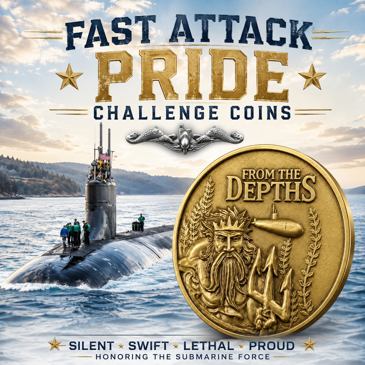 Fast Attack Pride Challenge Coins