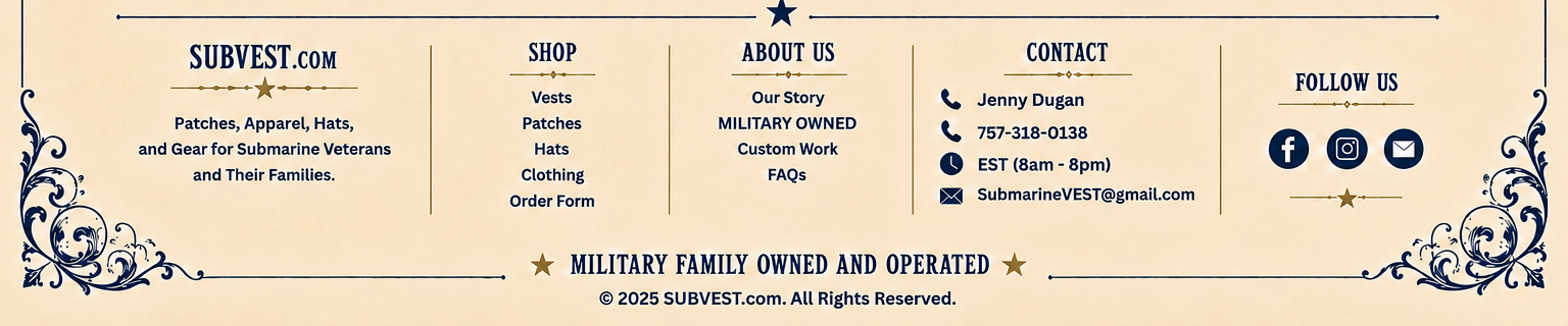 SUBVEST SSBN Hats footer artwork